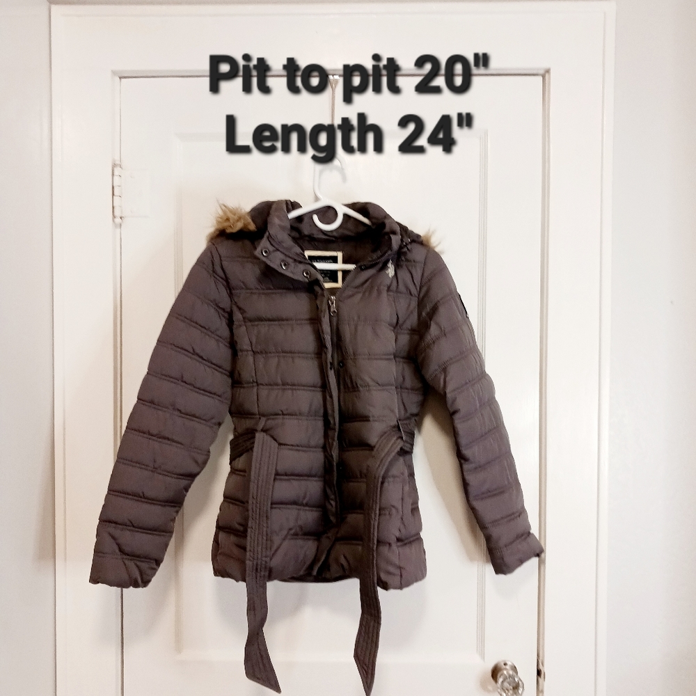 U.S. Polo Assn Quilted Puffer Jacket SZ Medium - Picture 5 of 8